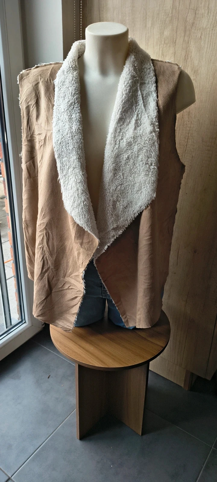 Gap Teddy Gilet L – Soft, Warm & Timeless | Beige | Size L – photo 7